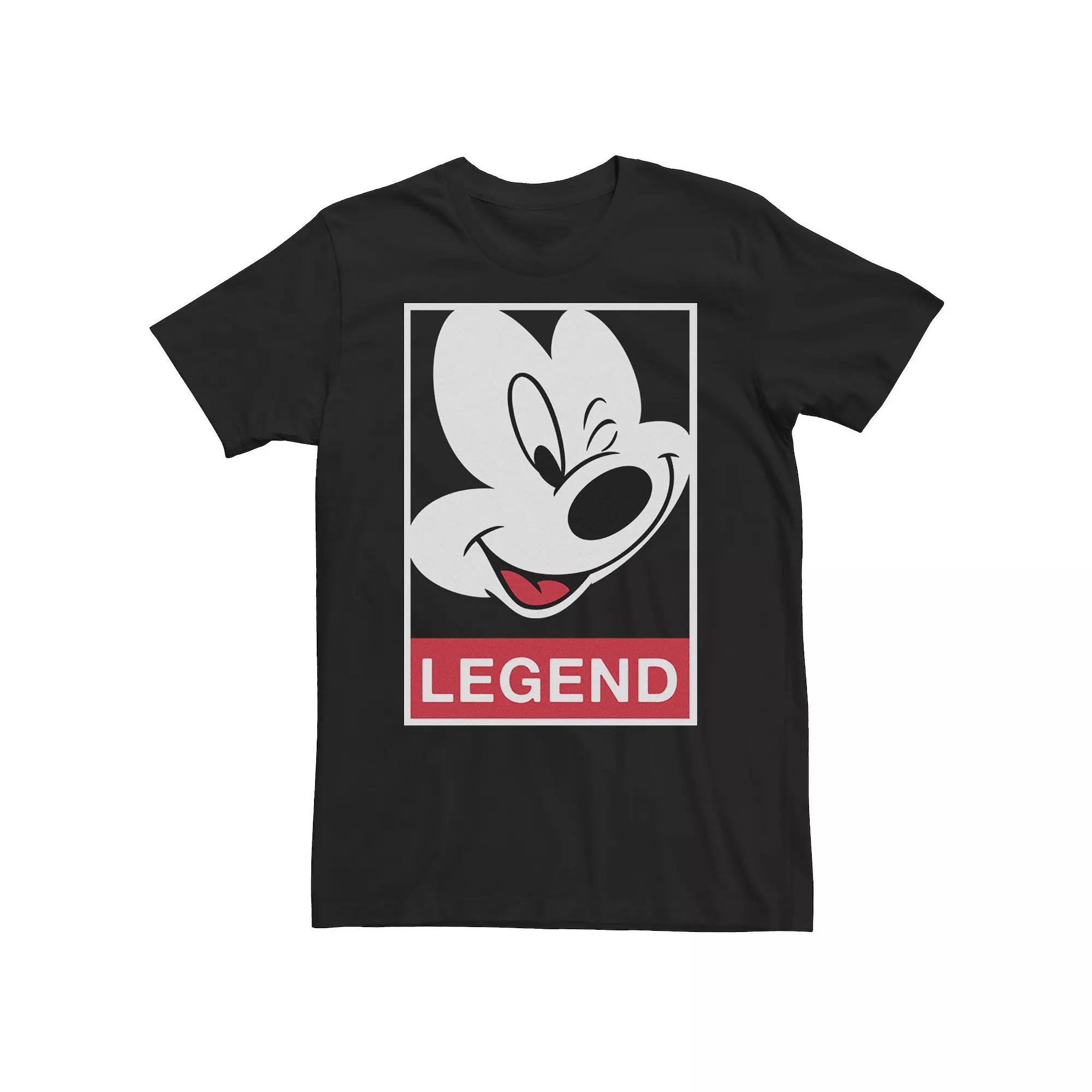 Big & Tall Disney Mickey Mouse Legend Winking Portrait Tee, Men's,  Product Image