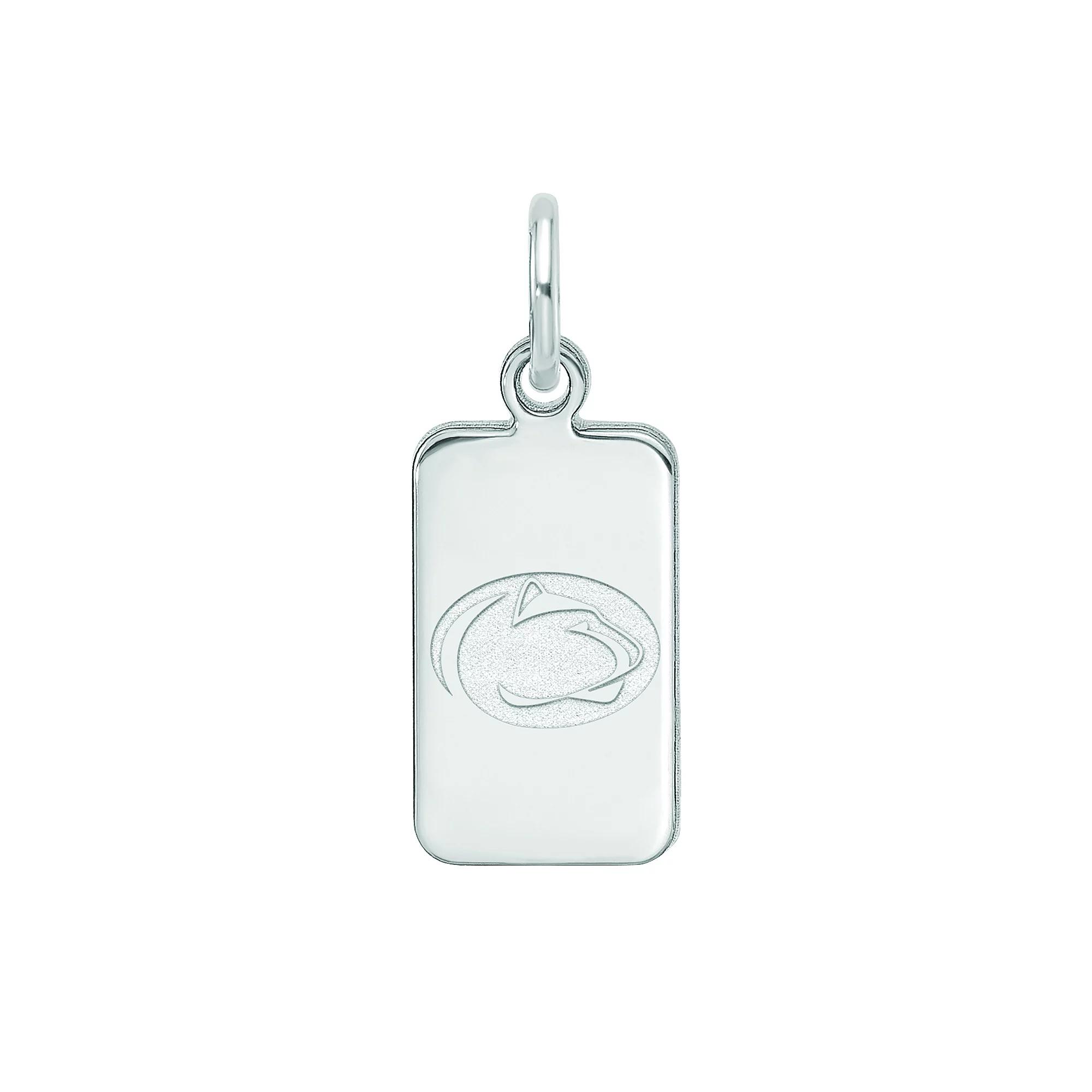 LogoArt Sterling Silver Penn State Tag Pendant, Women's, Size: 15 mm Product Image