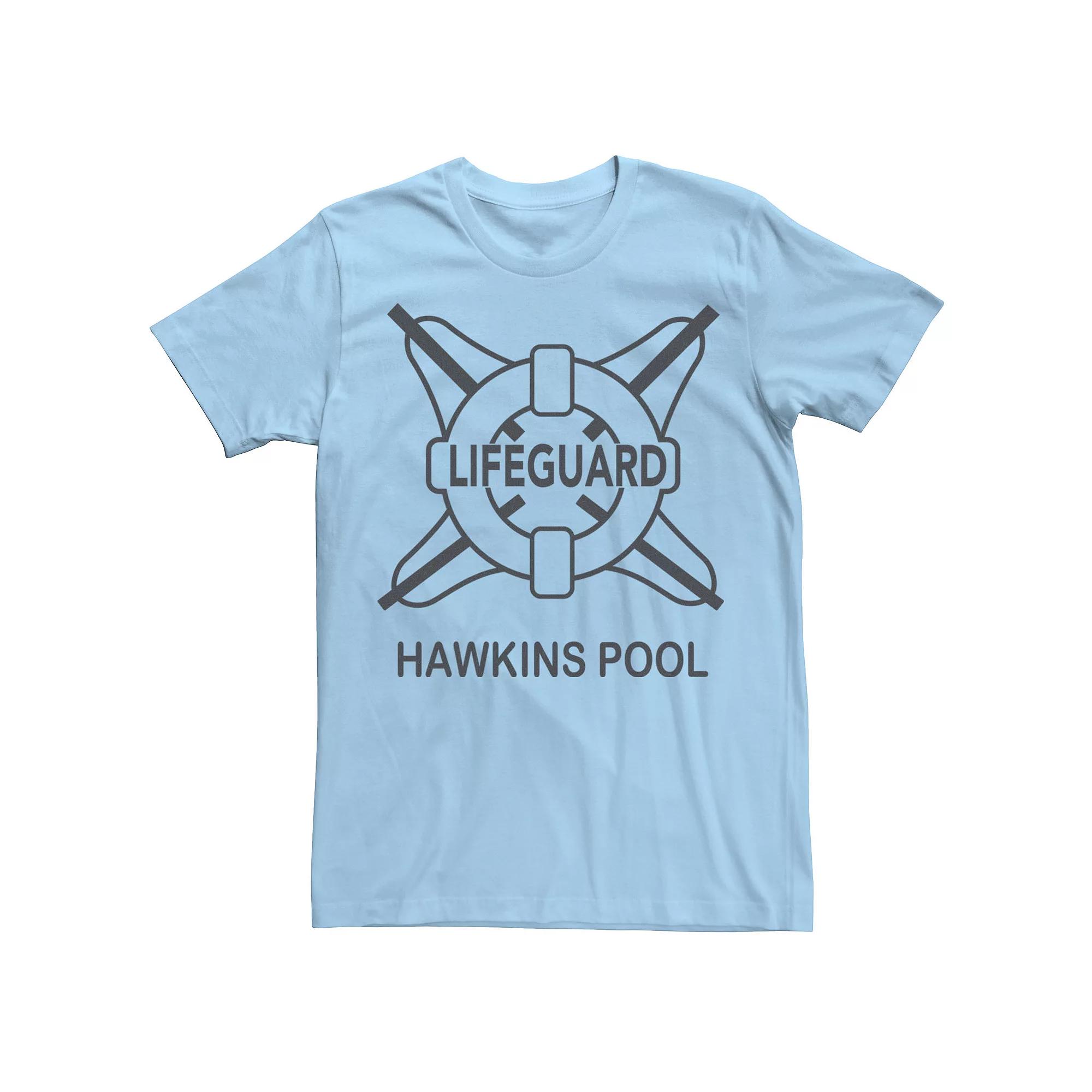 Men's Netflix Stranger Things Hawkins Pool Lifeguard Logo Tee,  Product Image