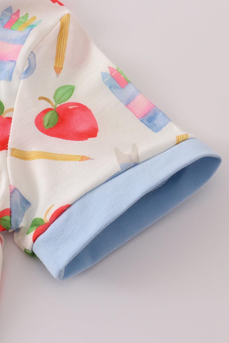 Red Georgia bulldog sequin stripe shorts set Product Image