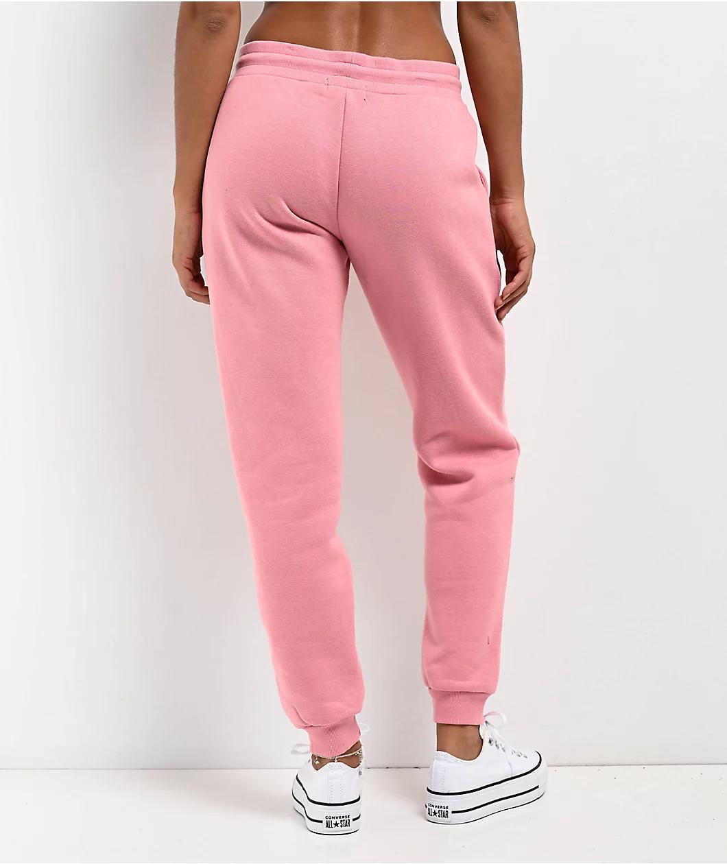 True Religion Crystal Wing Pink Jogger Sweatpants Product Image