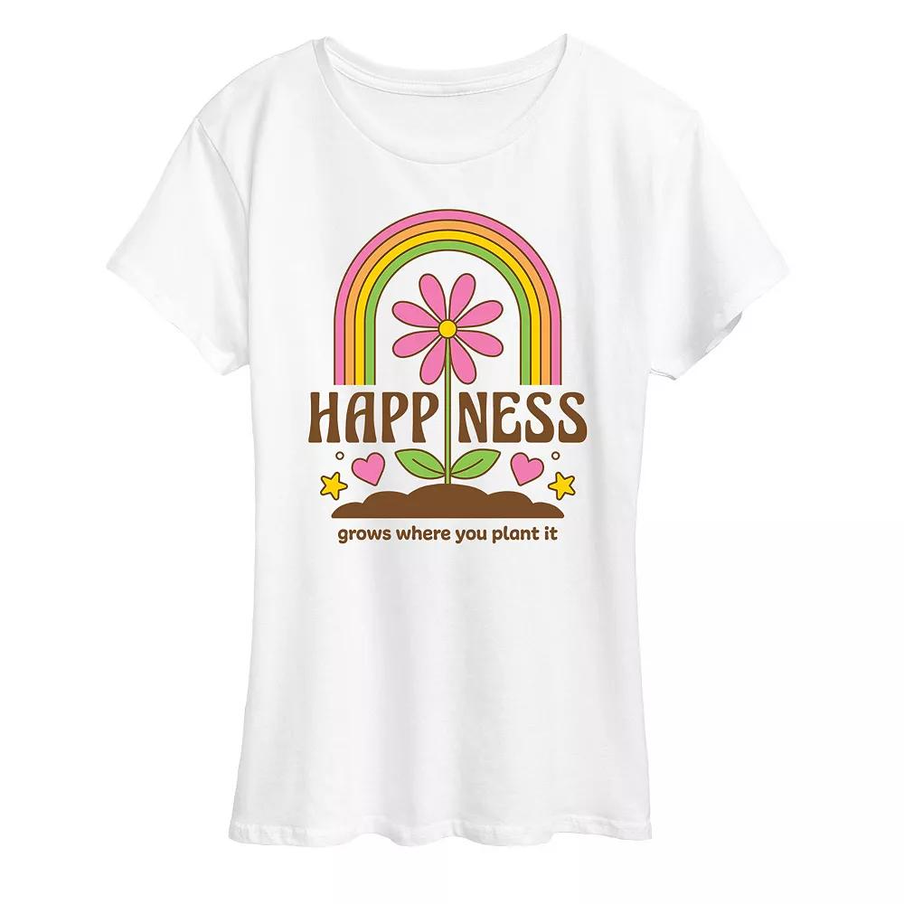 Women's Happiness Grows Graphic Tee, Girl's,  Product Image