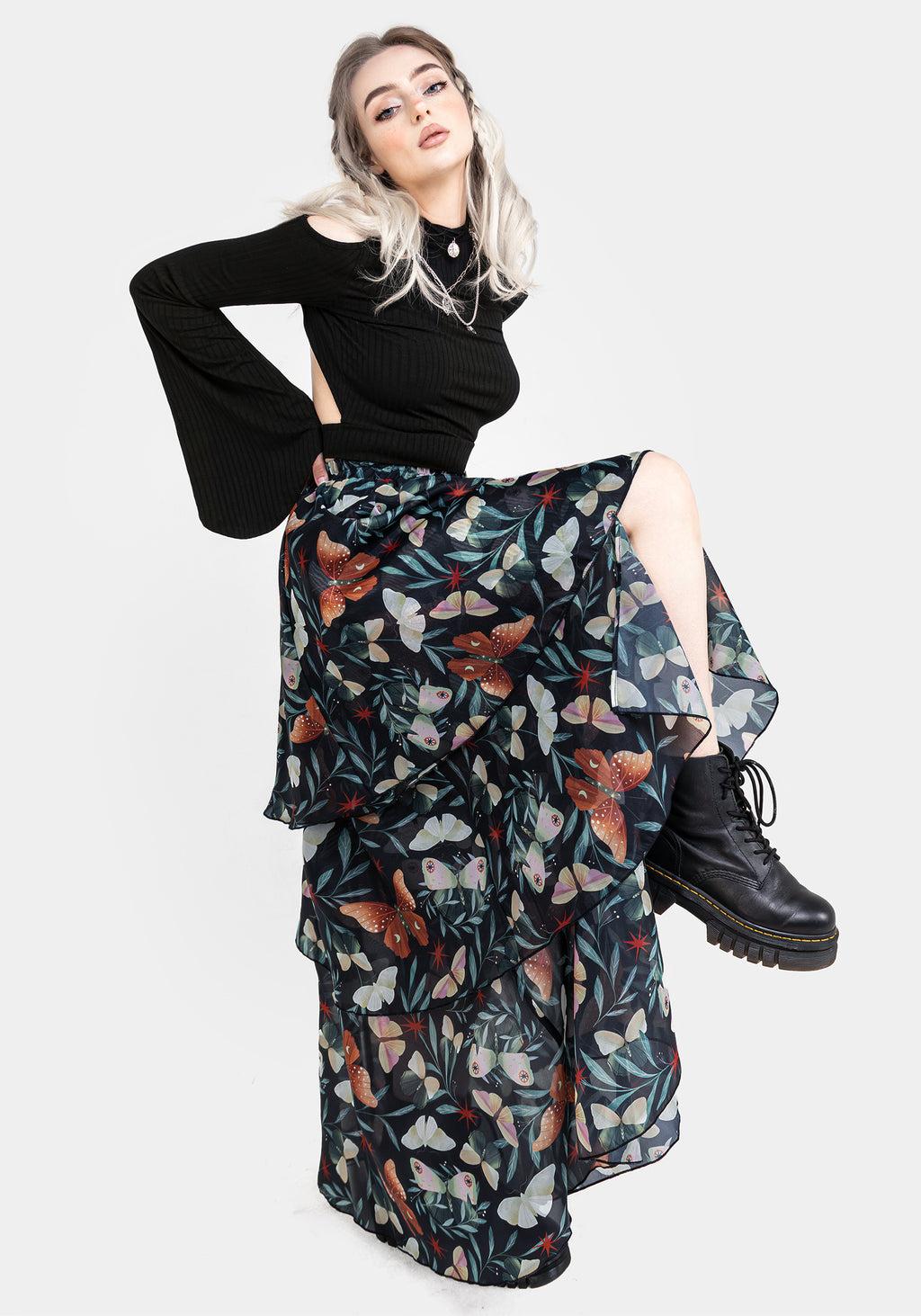 Mariposa Split Tiered Organza Skirt Product Image