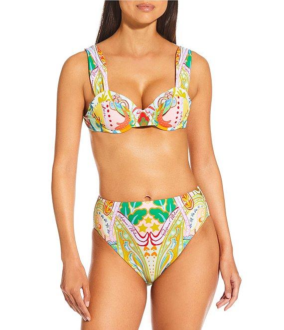 Antonio Melani Paisley High Waisted Swim Bottom Product Image