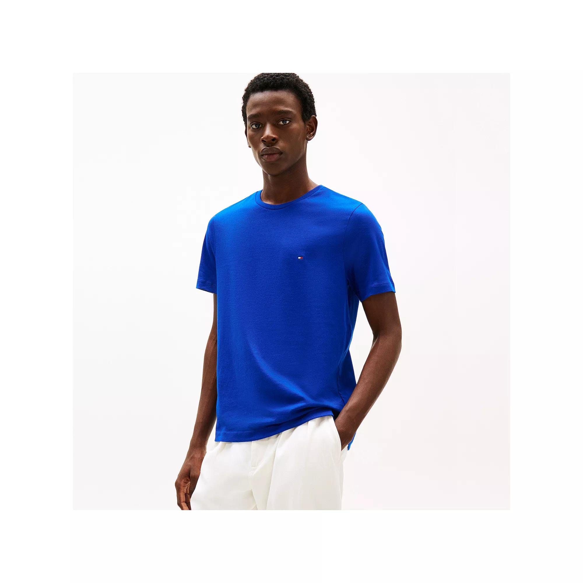 Men's Tommy Hilfiger Short Sleeve Essential Cotton Tee, Size: XL, Wedge Blue Product Image