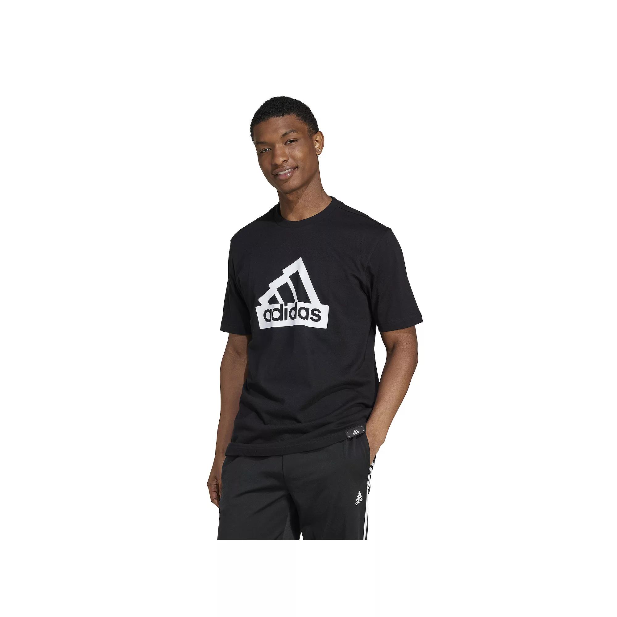 Men's adidas Essentials Graphic Modern Sportswear T-Shirt, Size: Small, Black Product Image