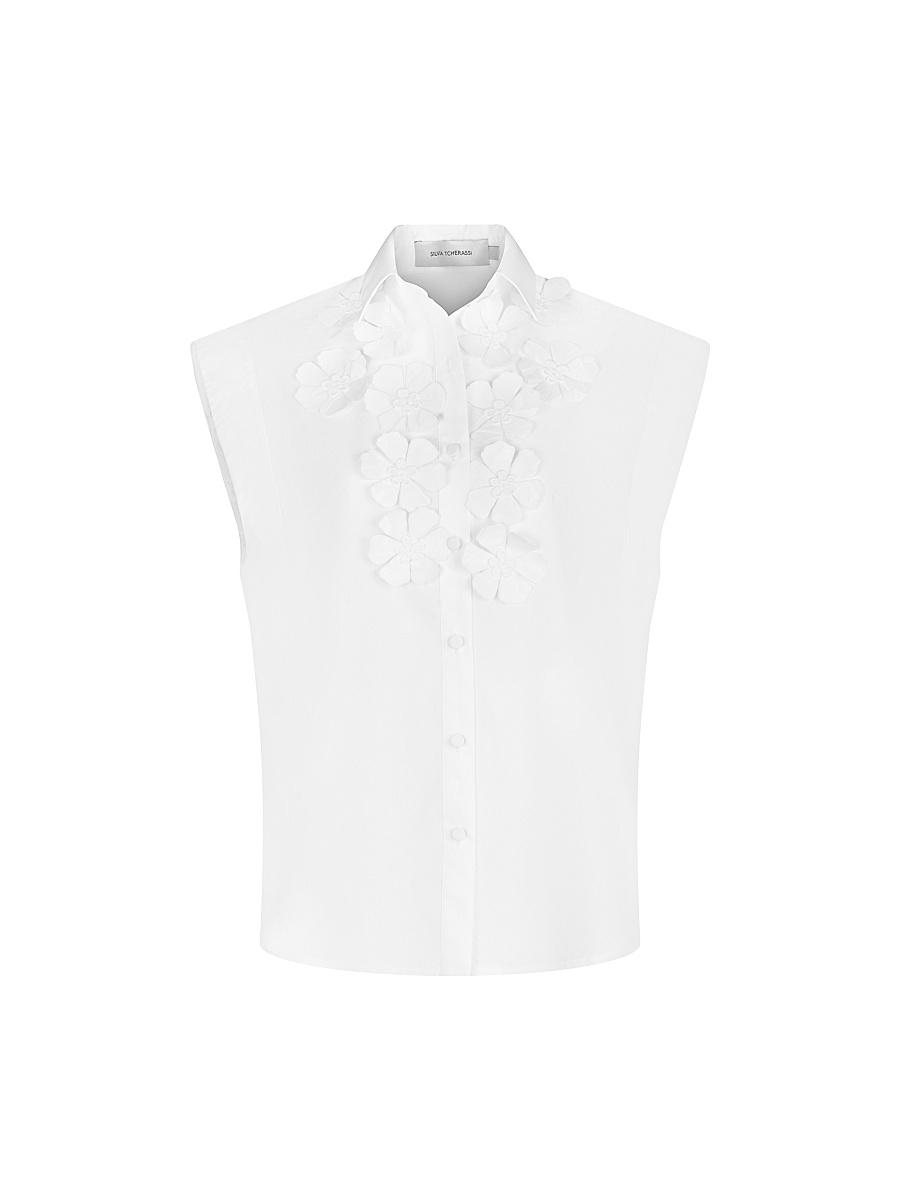 Womens Azalea Cotton Blouse Product Image