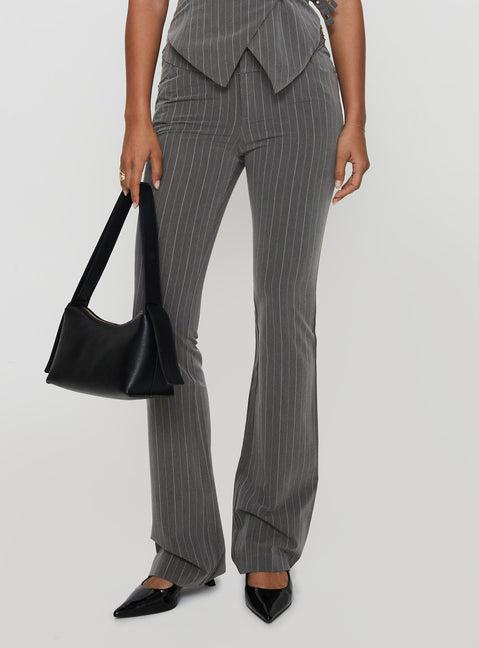 Calexico Buckle Pant Grey Pinstripe Product Image