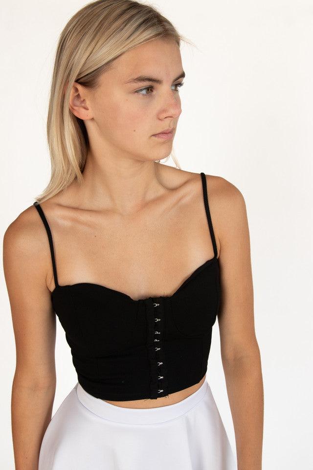 Hook & Eye Bustier Crop Top Product Image
