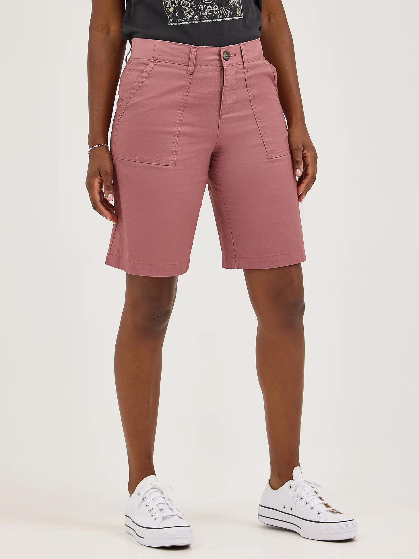 Women's Ultra Lux Comfort with Flex-To-Go Relaxed Fit Utility Bermuda | Women's Shorts | Lee® Product Image