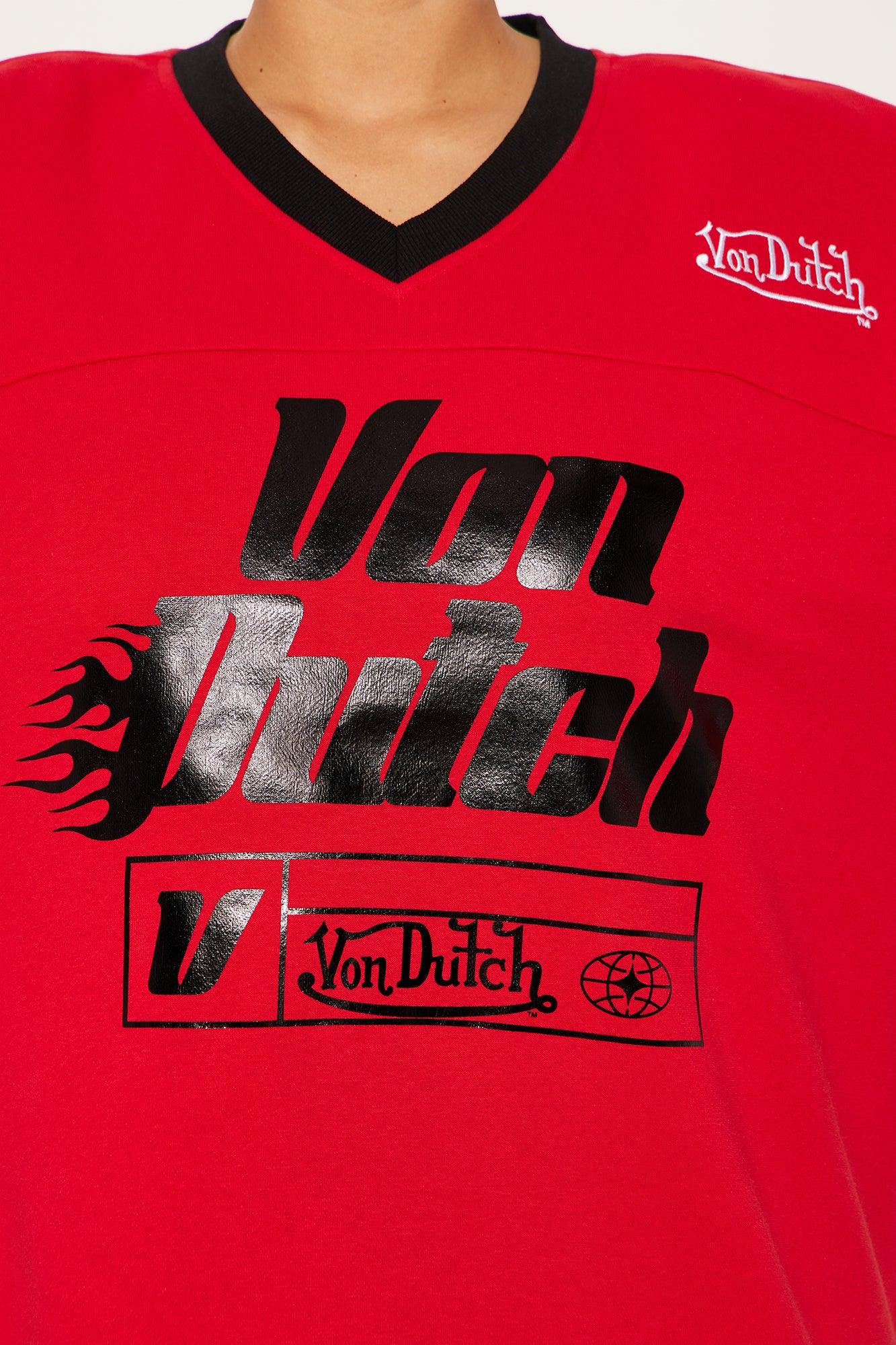 Von Dutch Race Mode Sweatshirt - Red Female Product Image