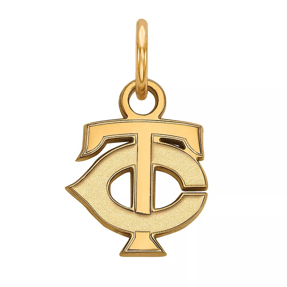 LogoArt Sterling Silver Minnesota Twins Extra-Small Pendant, Women's, Size: 16 mm, Gold Tone Product Image