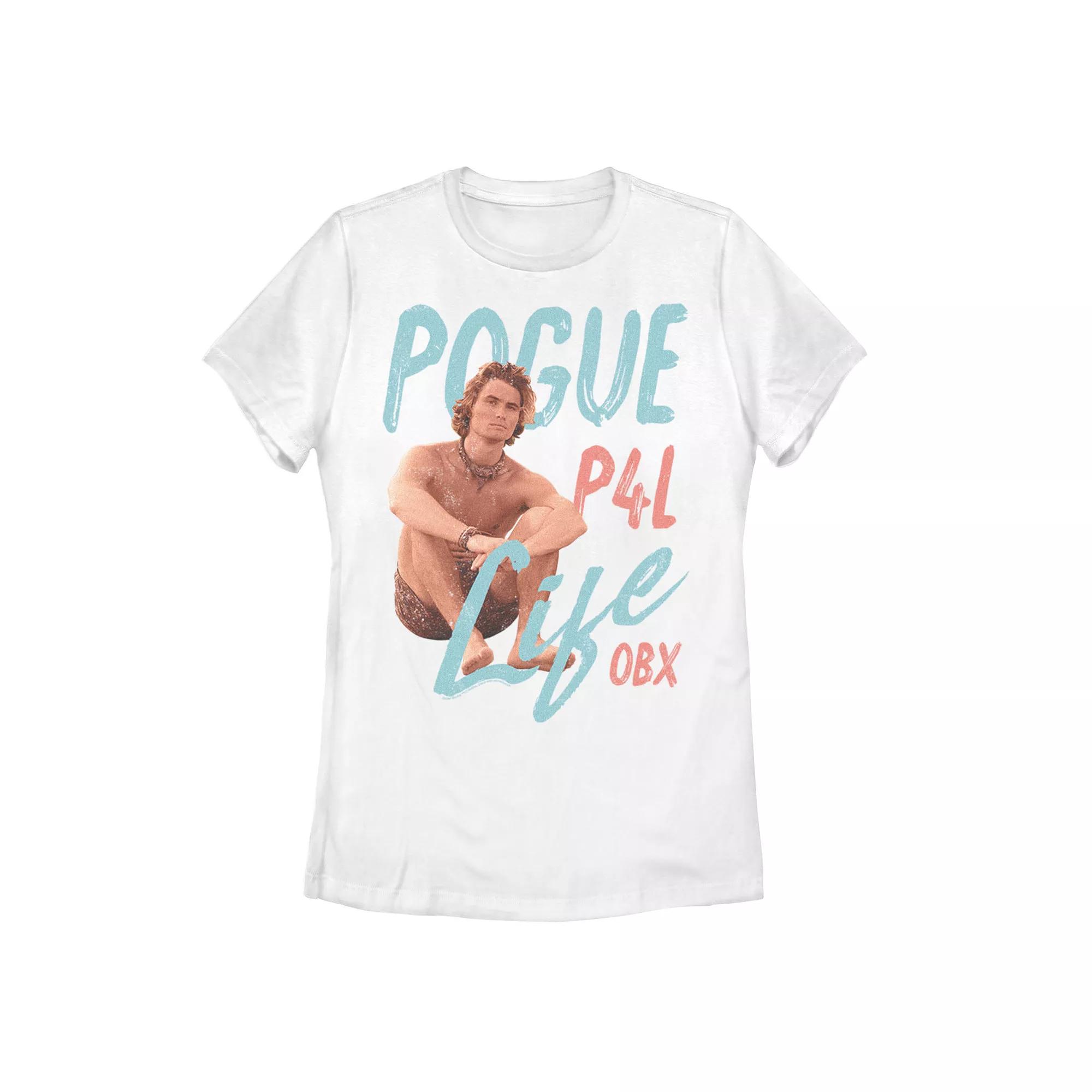 Juniors' Outer Banks John Pogue 4 Life Collage Tee, Girl's, Size: Large, White Product Image