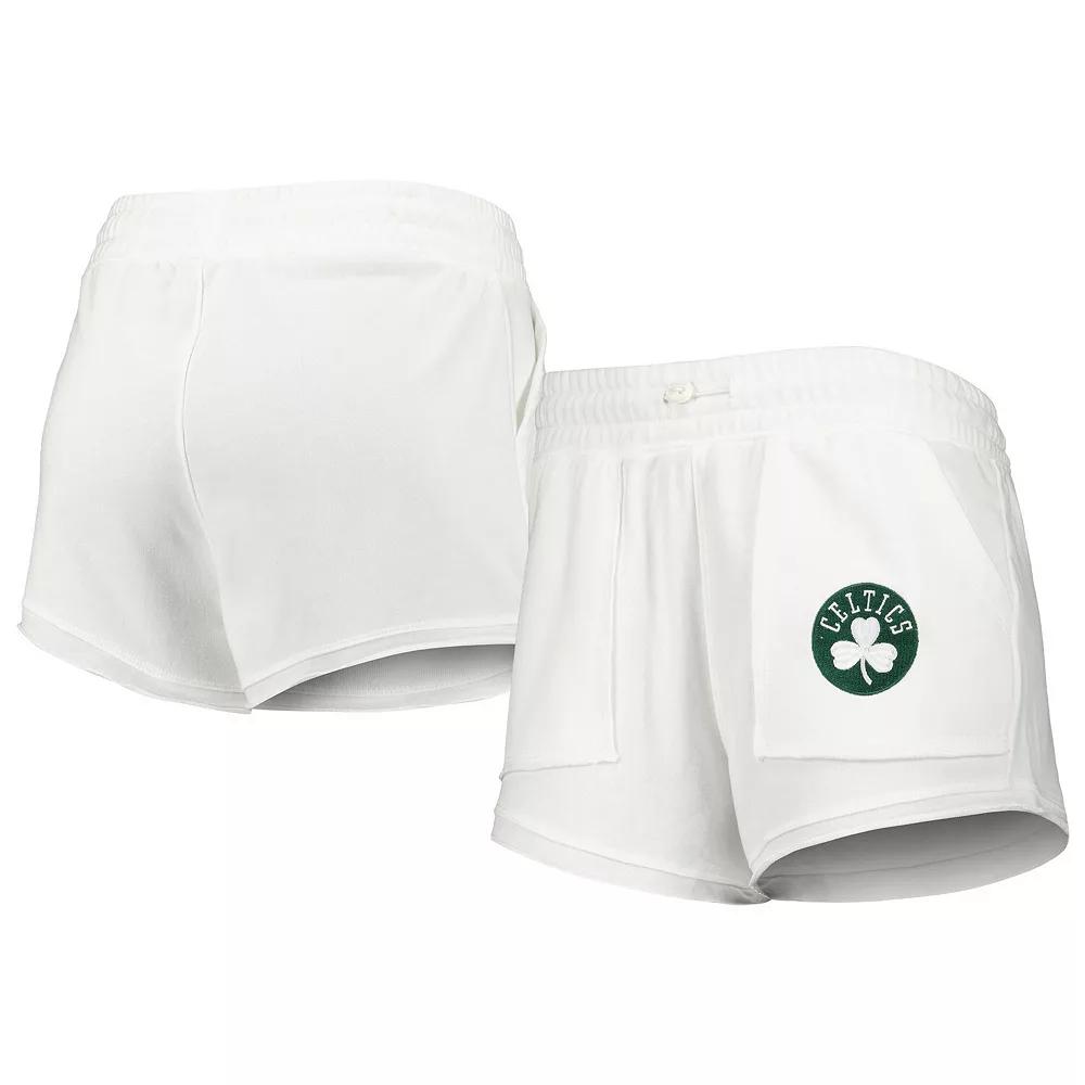 Women's Concepts Sport White Boston Celtics Sunray Shorts,  Product Image