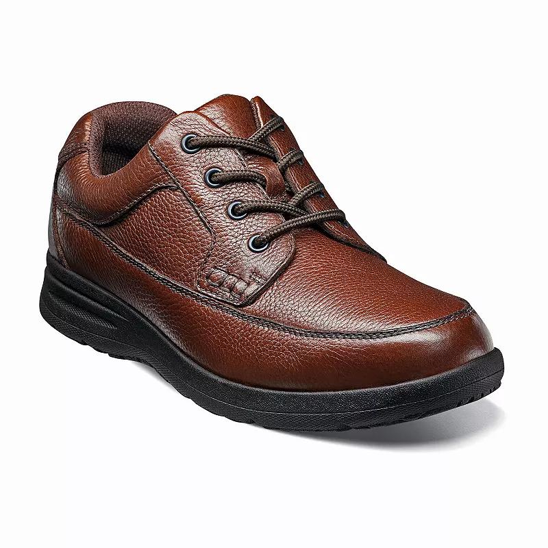 Nunn Bush Cam Mens Moc Toe Oxford Casual Shoes Red Tumble Product Image