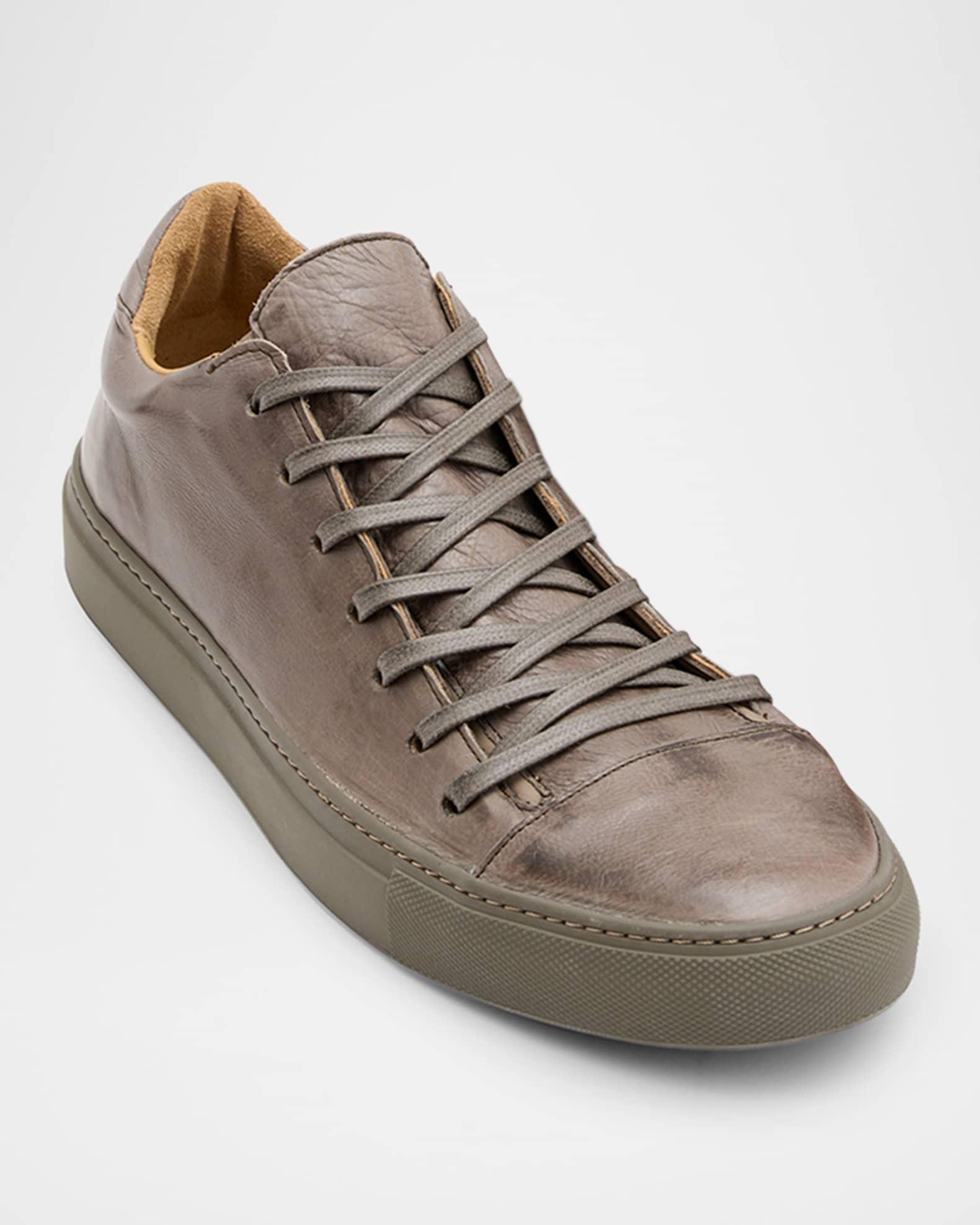 Men's Reed Leather Low-Top Sneakers Product Image