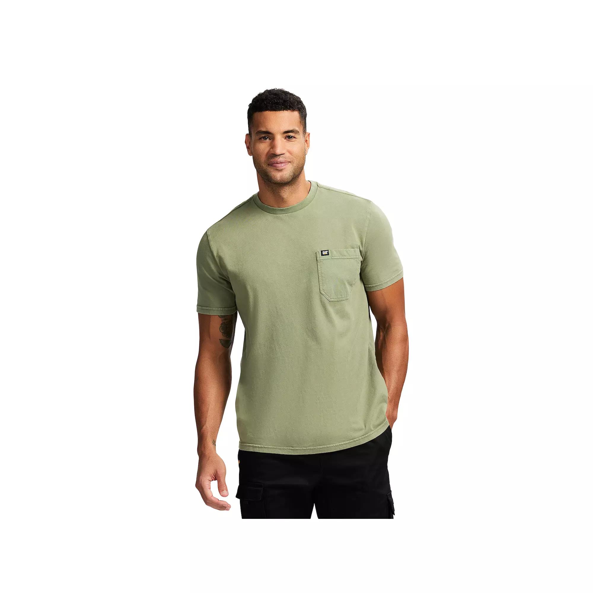Men's Caterpillar Short Sleeve CAT Logo Pocket Tee,  Product Image