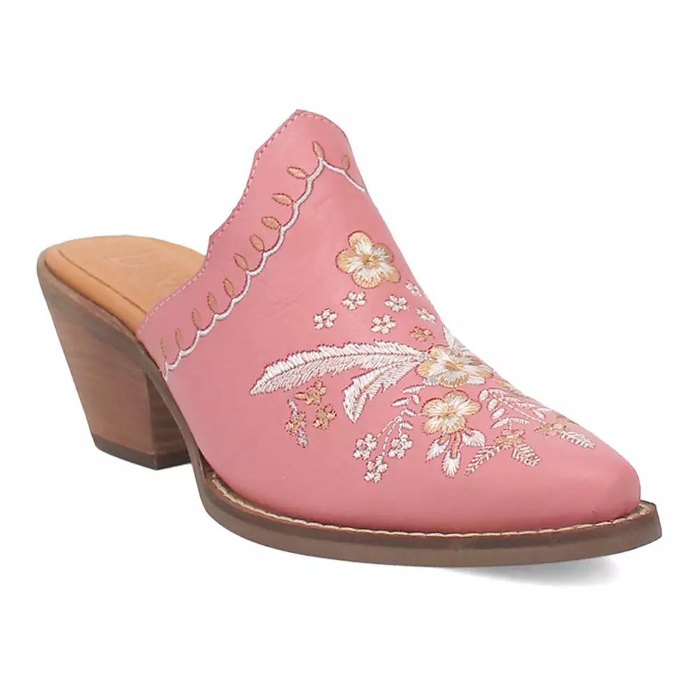 Dingo Wildflower Women's Leather Mules,  Product Image