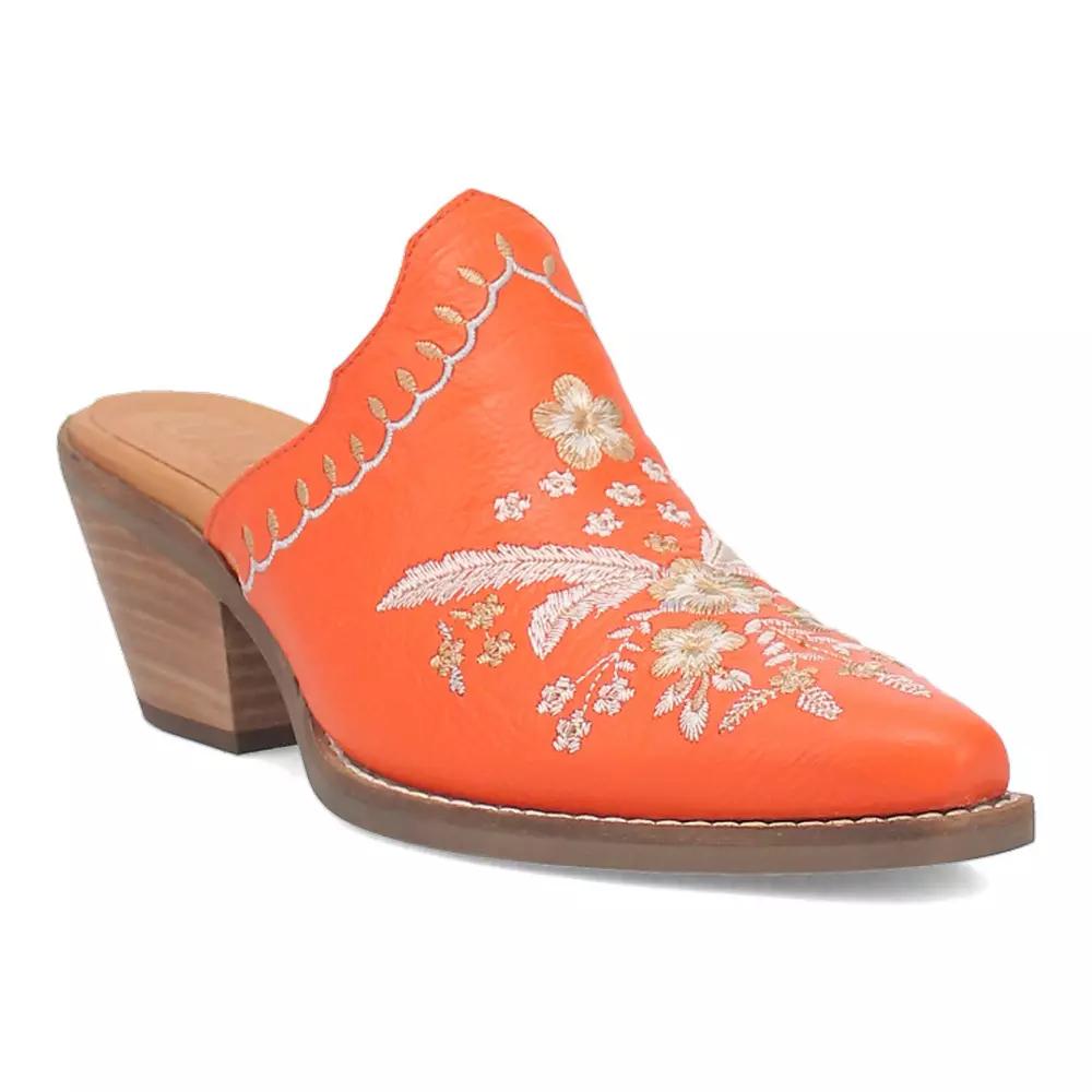 Dingo Wildflower Women's Leather Mules,  Product Image