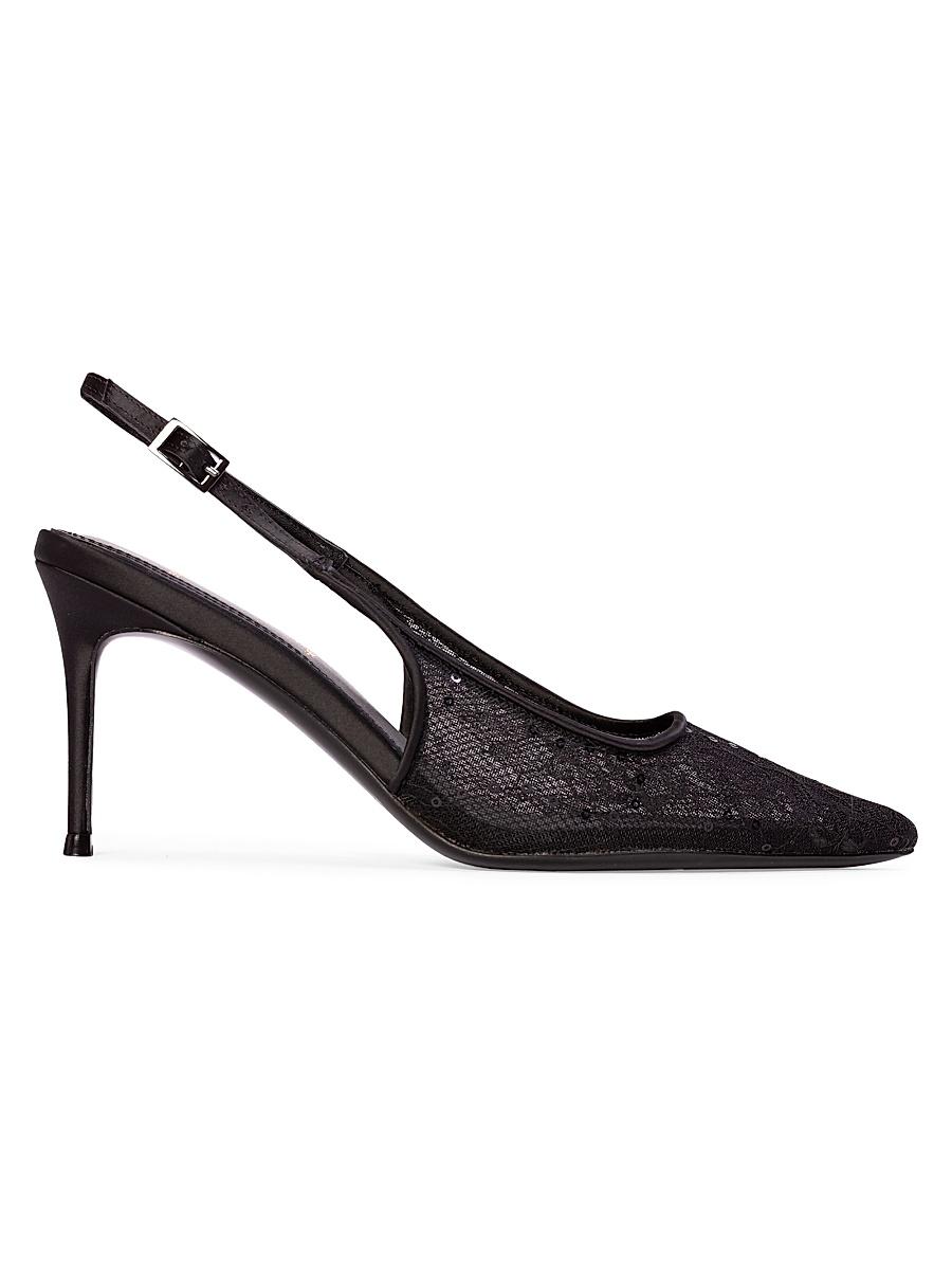 Womens Marina 80MM Lace Slingback Pumps Product Image