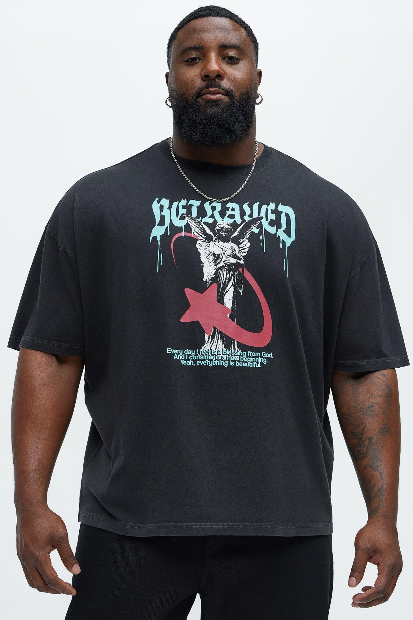 Betrayed Unforgettable Oversized Short Sleeve Tee - Black Product Image