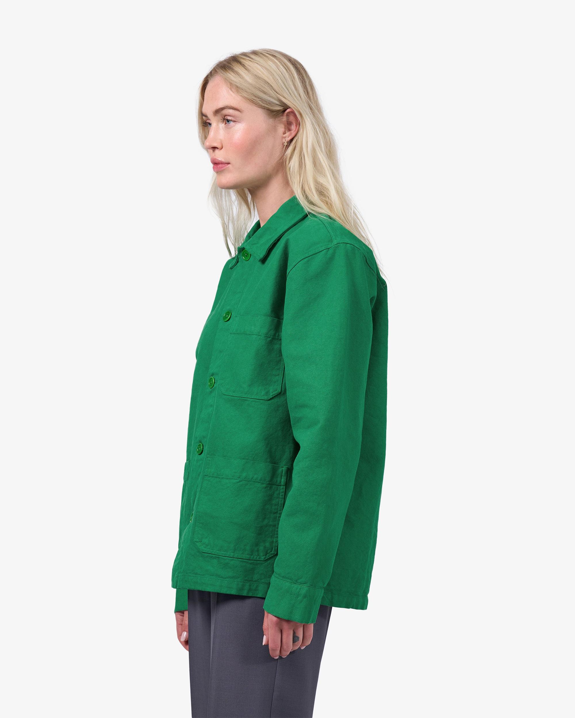 Organic Workwear Jacket - Dusty Olive Product Image