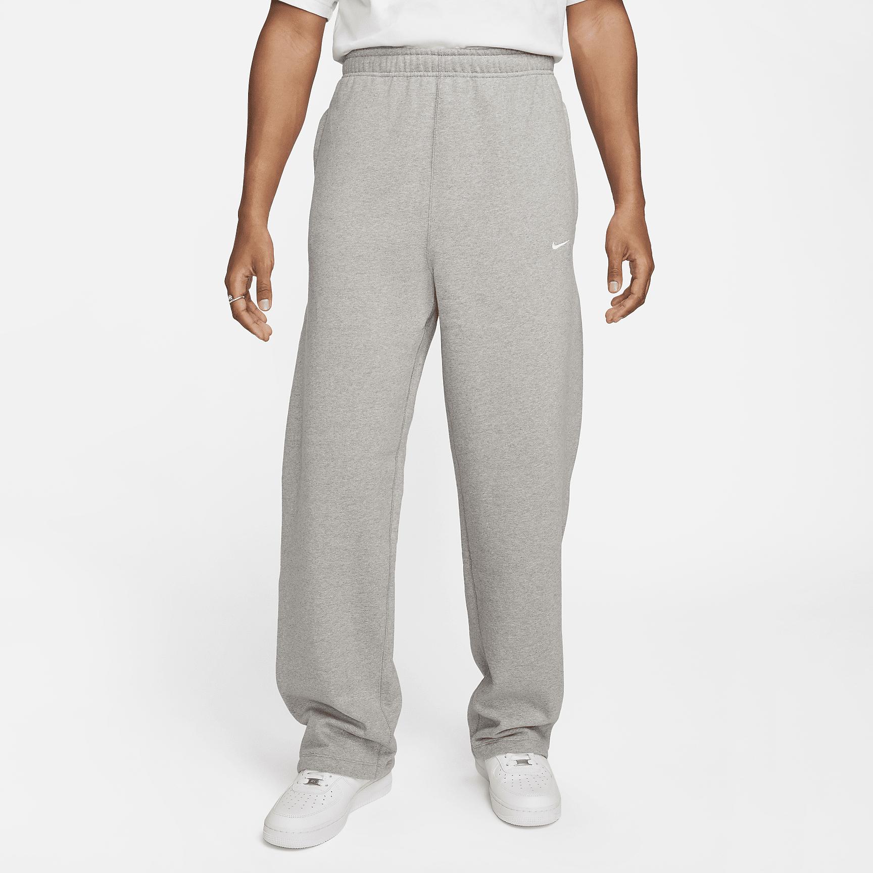 Nike Solo Swoosh Men's Open-Hem Fleece Pants Product Image