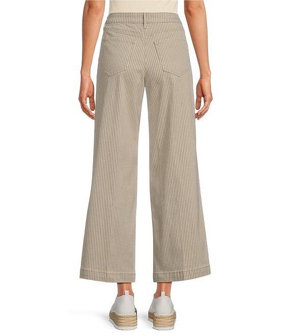 NYDJ Petite Size Teresa Lift Tuck® Technology Hidden Lodge Stripe Wide-Leg Trouser Ankle Jeans Product Image