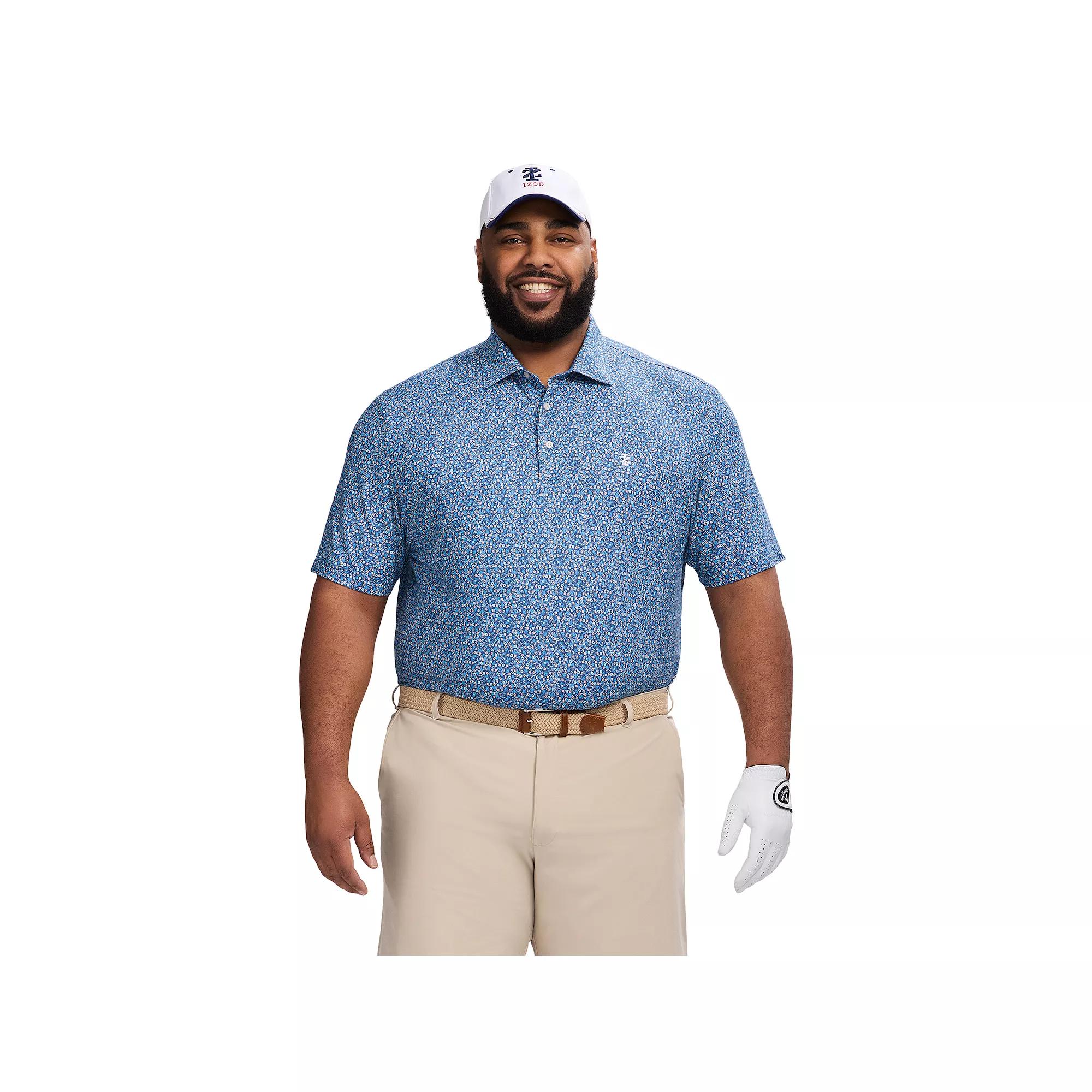 Big & Tall IZOD Swingflex Elite Golf Short Sleeve Polo Shirt, Men's,  Product Image