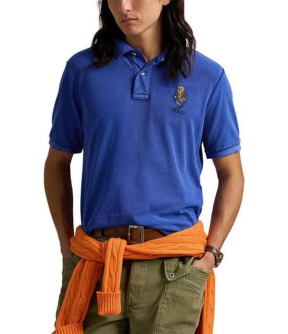 Polo Ralph Lauren Classic Fit Explorer Bear Mesh Short Sleeve Polo Shirt Product Image