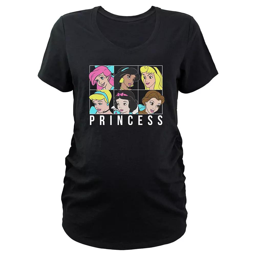 Maternity Disney Princess Head Portraits V-Neck Graphic Tee, Women's,  Product Image