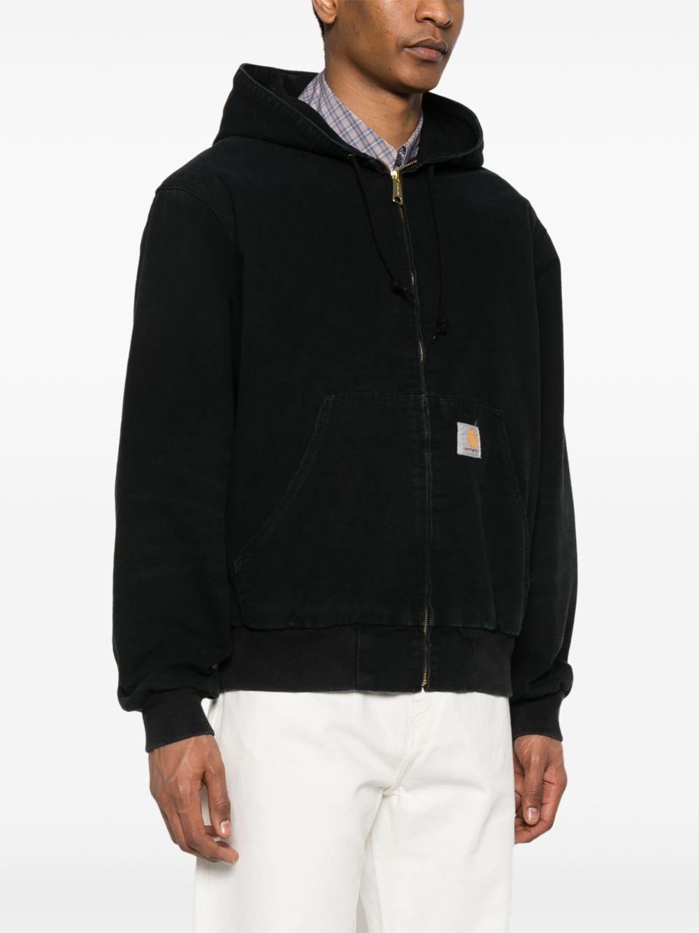 logo patch hooded jacket  Product Image