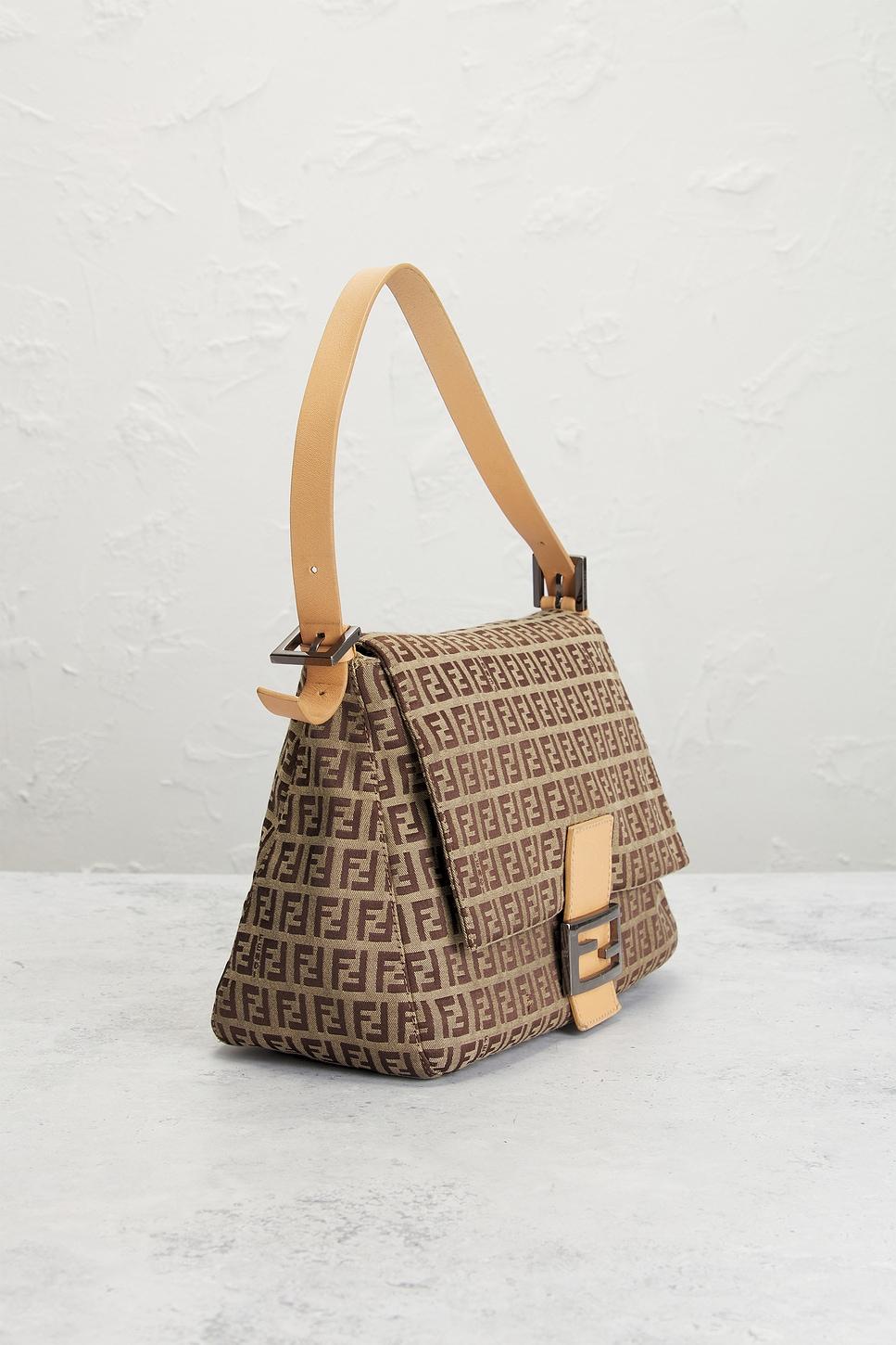 Fendi Zucchino Mama Baguette Shoulder Bag FWRD Renew Product Image