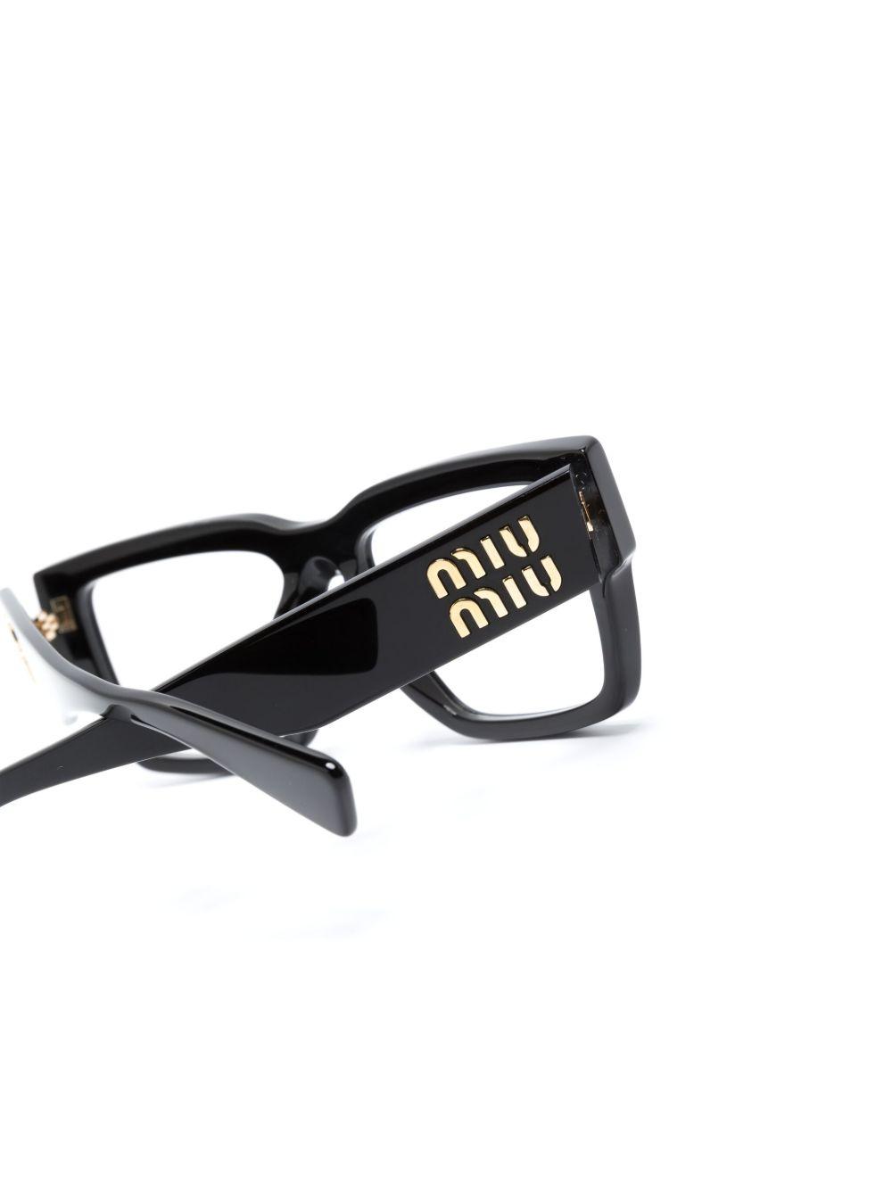 logo-plaque rectangle-frame glasses Product Image