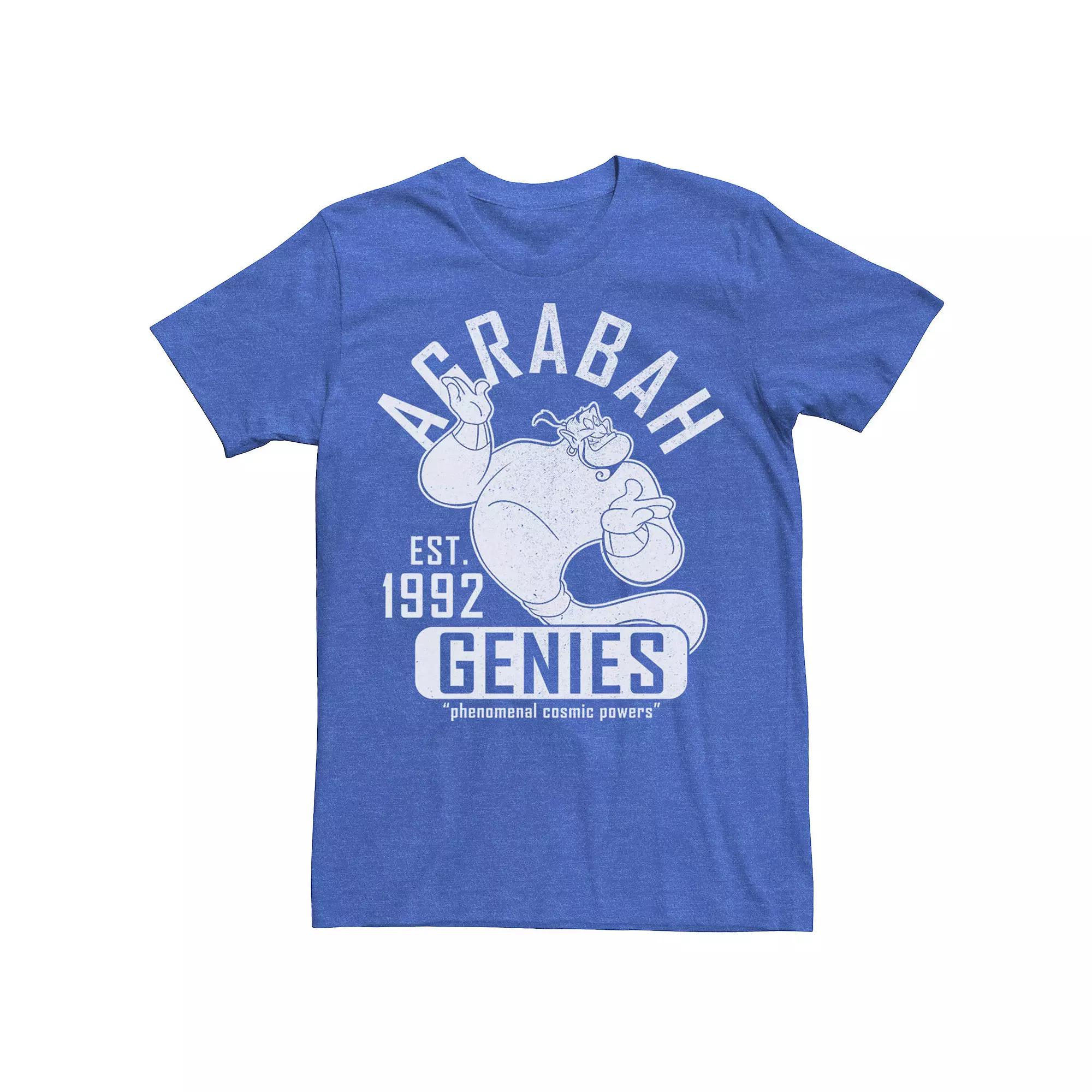 Disney's Aladdin Genie Men's Collegiate Sports Tee,  Product Image
