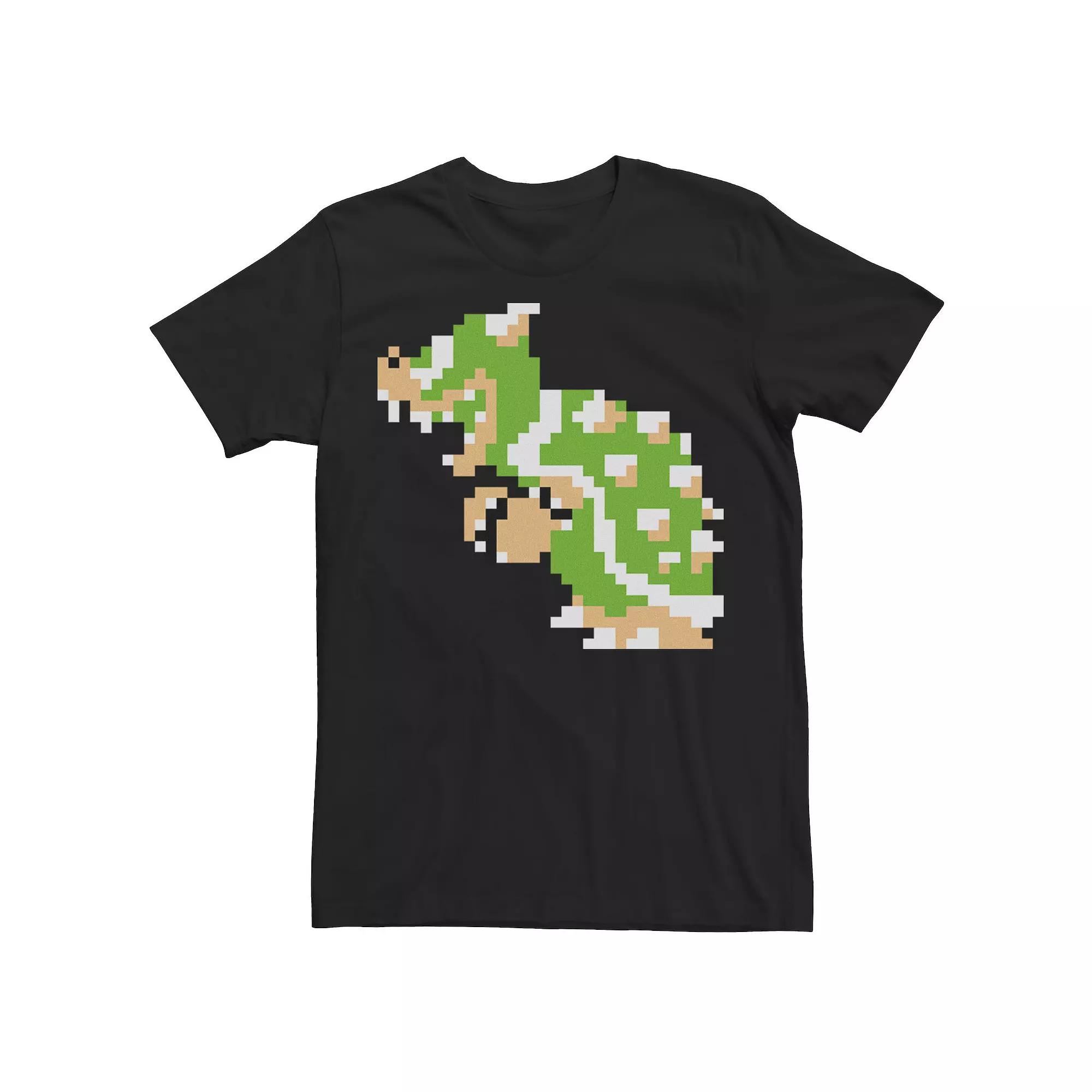 Men's Nintendo Super Mario Bowser Sprite Side Poster Tee,  Product Image