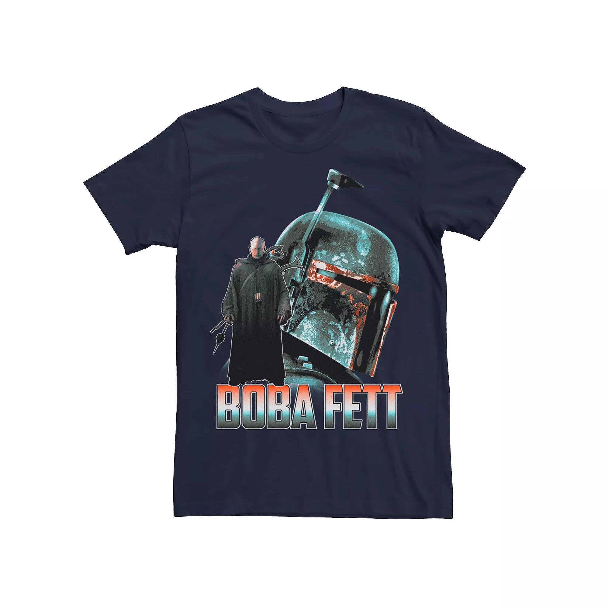 Men's Star Wars: The Mandalorian Boba Fett Collage R14 Tee,  Product Image