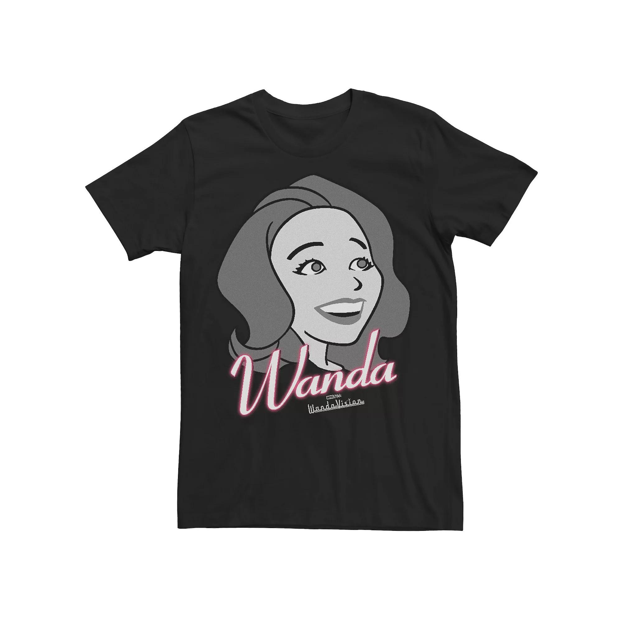 Men's Marvel WandaVision Character Wanda Smiling Splash Tee,  Product Image