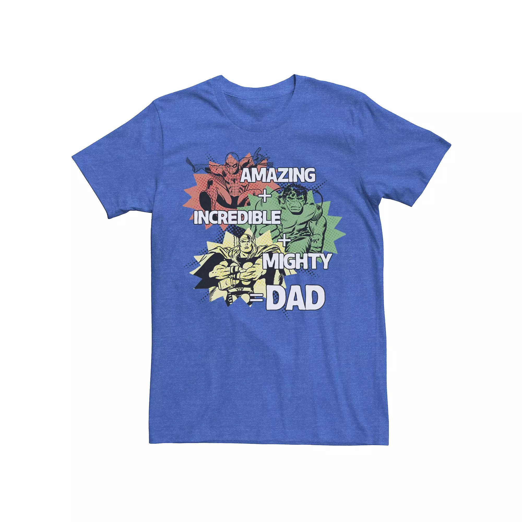 Men's Marvel Avengers Father's Day Dad Qualities Tee,  Product Image