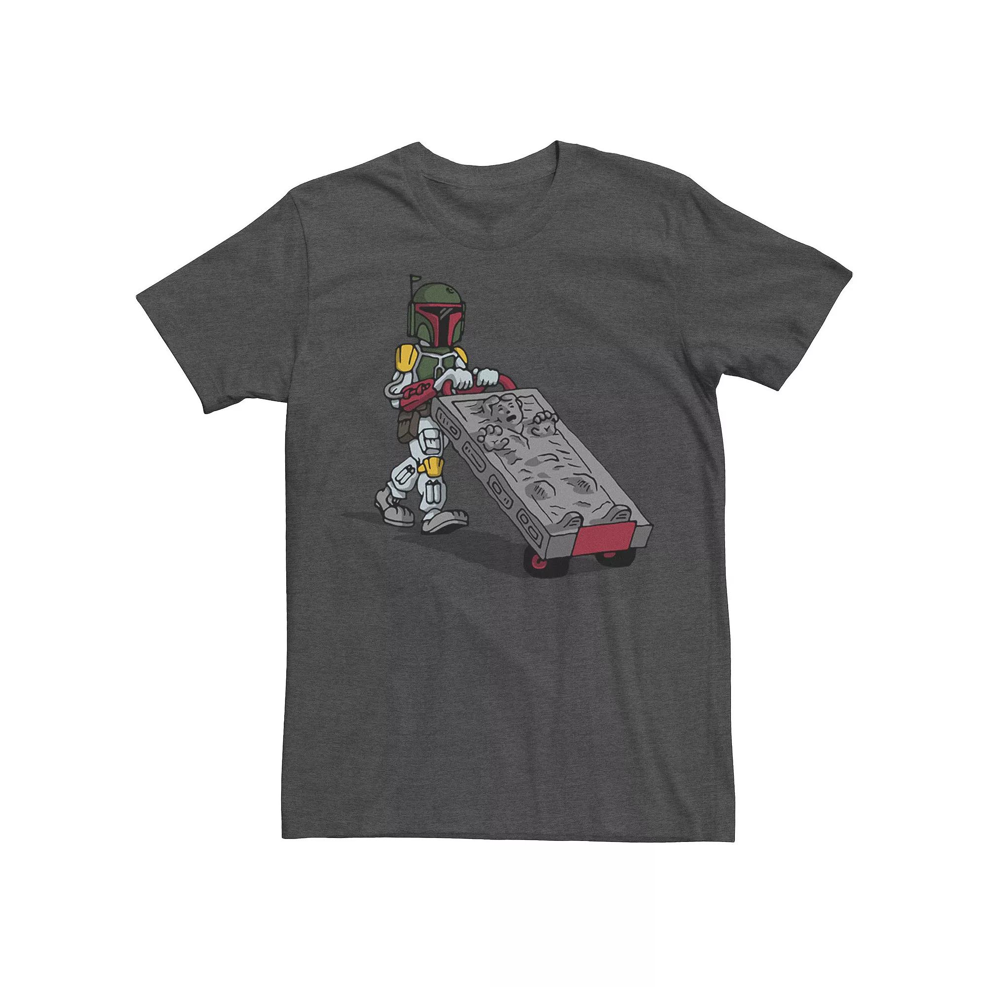Big & Tall Star Wars Distressed Neon Boba Fett Tee, Men's,  Product Image