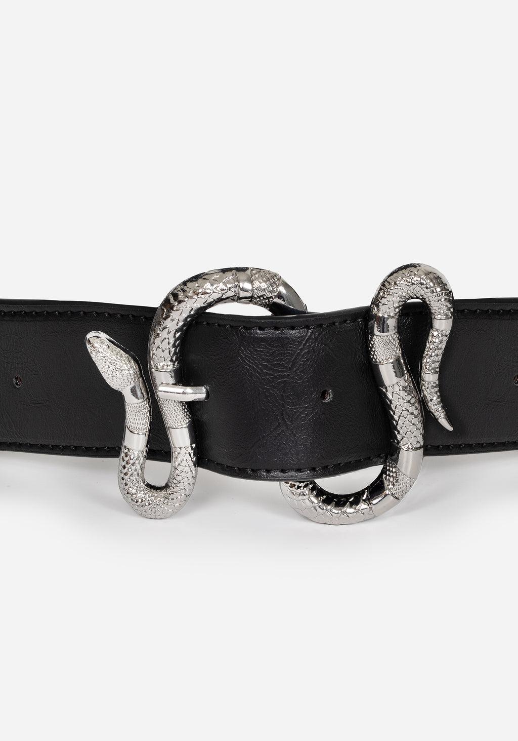 Mamba Debossed Belt With Snake Buckle Product Image