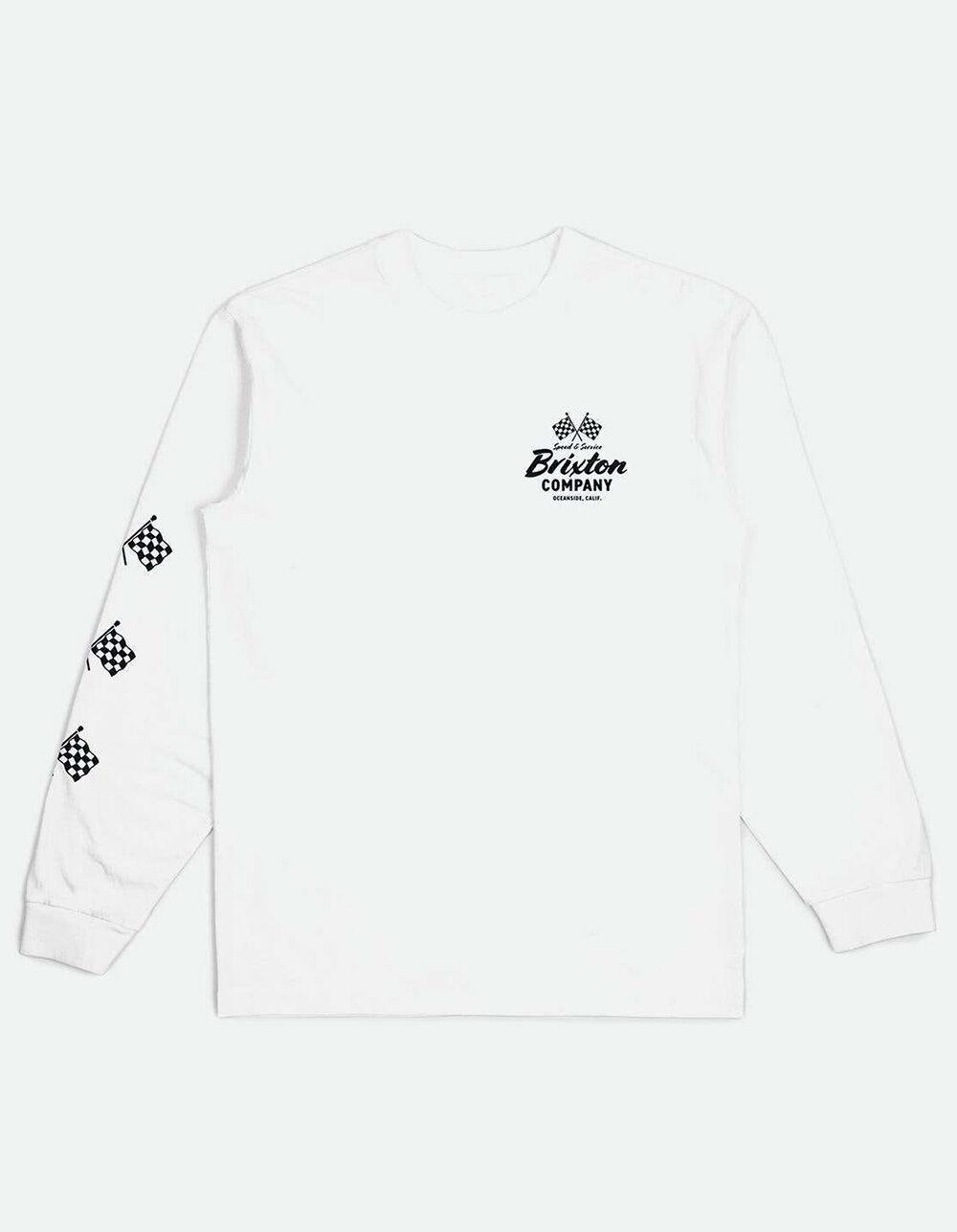 BRIXTON Wayburn Mens Long Sleeve Tee - WHITE Product Image