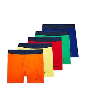 Polo Ralph Lauren Four Way Stretch Cooling Color Blocked Boxer Briefs, Pack of 5 Product Image