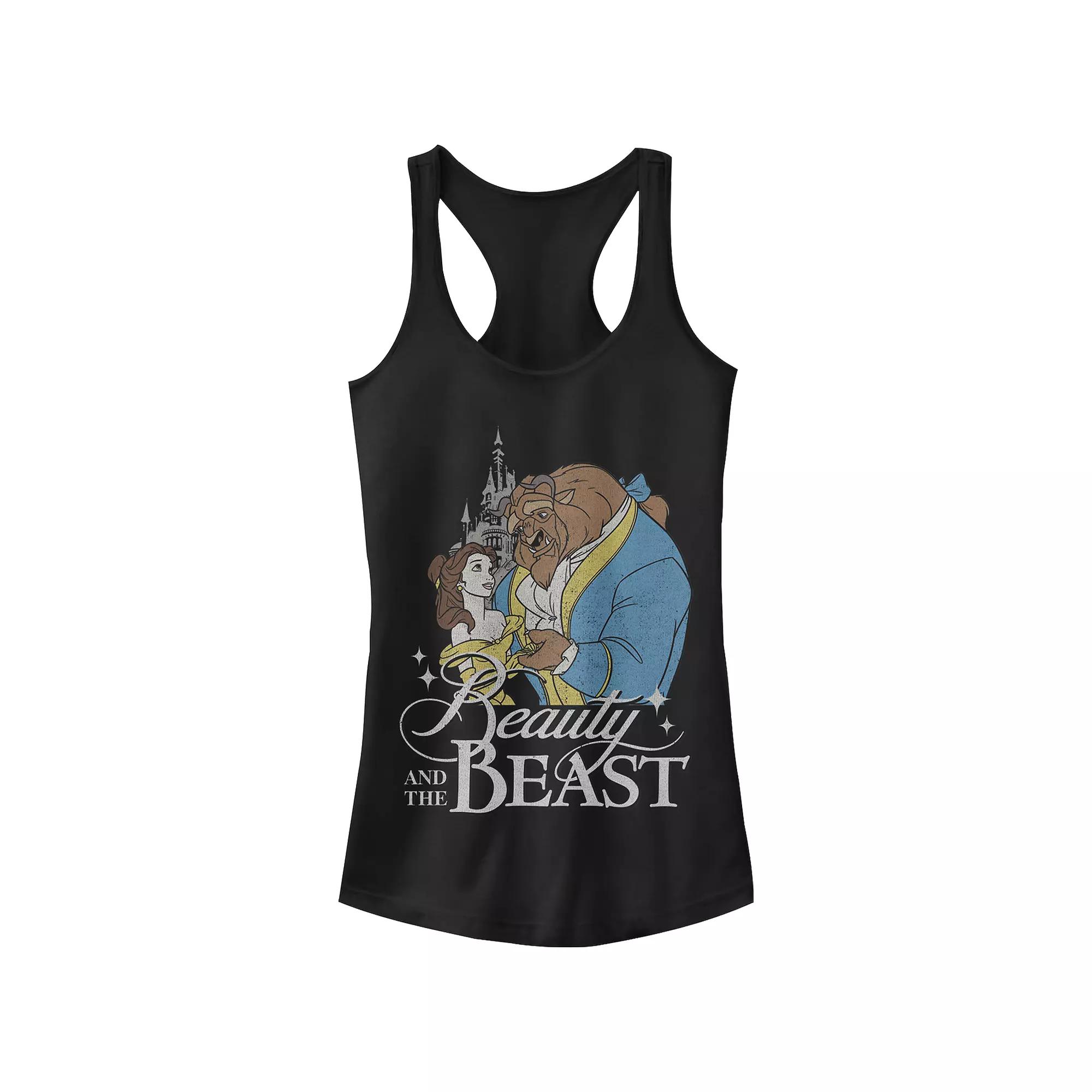 Disney's Beauty And The Beast Juniors' Poster Racerback Tank, Women's, Size: Small, Black Product Image
