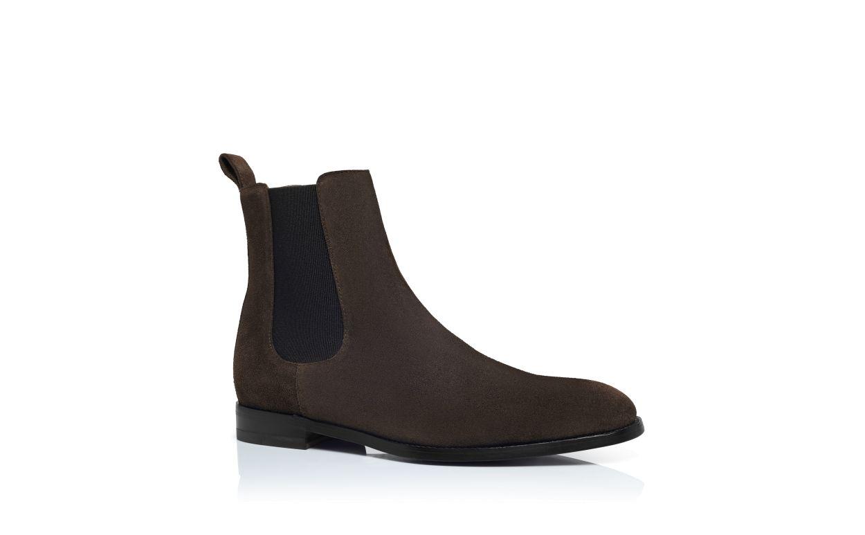 DELSA Brown Suede Ankle Boots Product Image