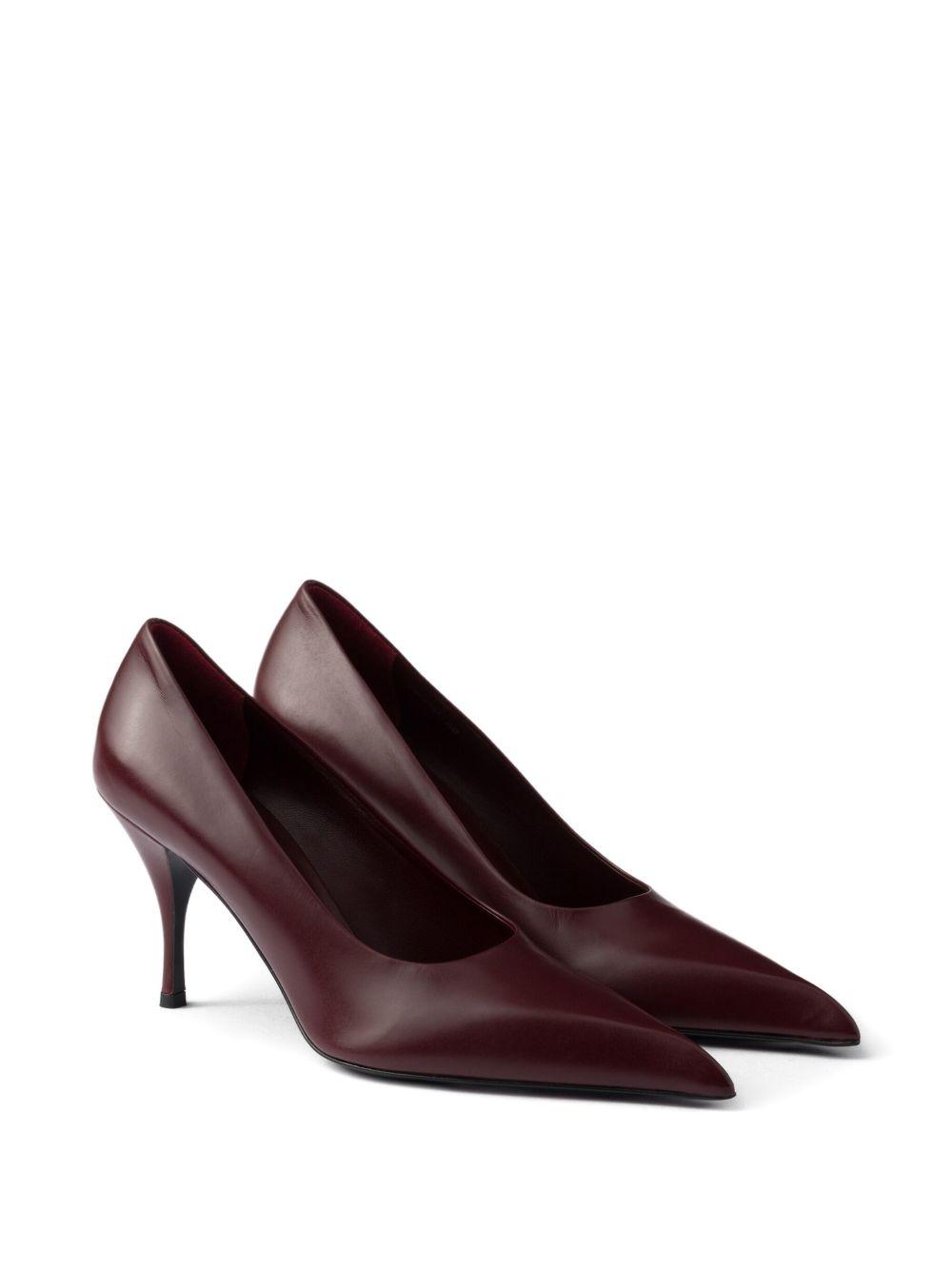 85mm leather pumps Product Image