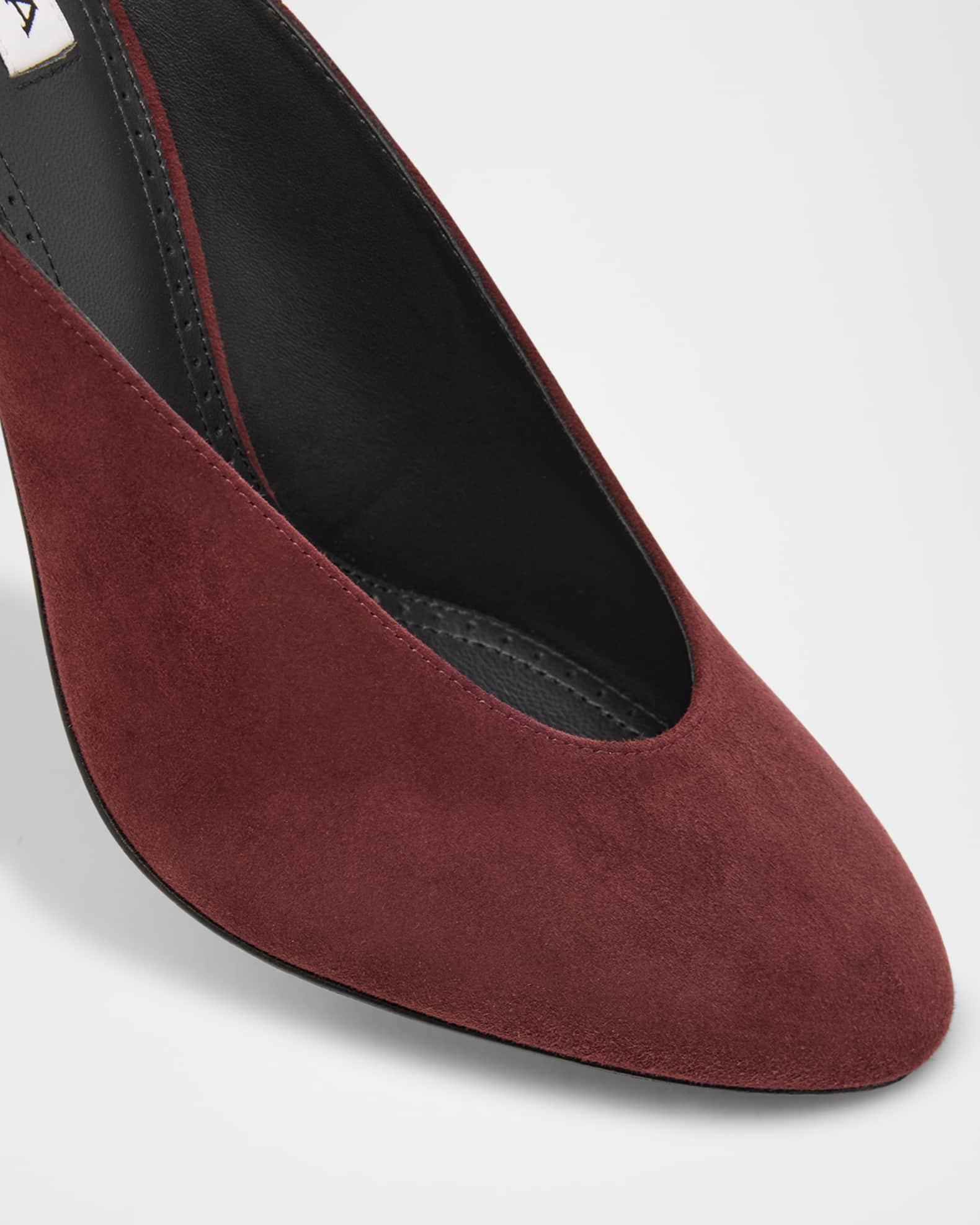 Decolette Suede Mules Product Image