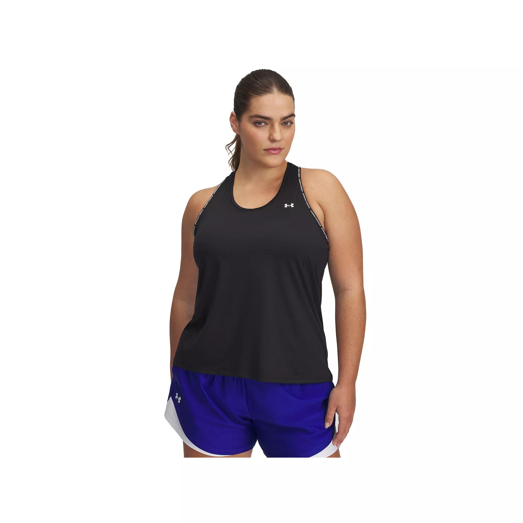 Plus Size Under Armour Tech™ Knockout Tank Top, Women's, Size: 3XL, Black Product Image