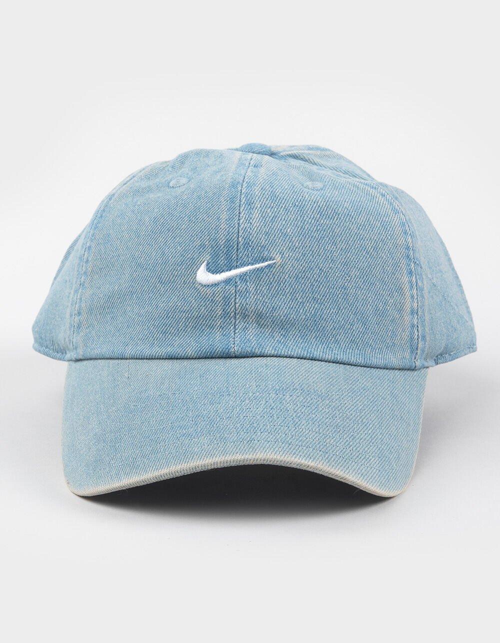 NIKE Club Denim Strapback Hat - BLUE Product Image