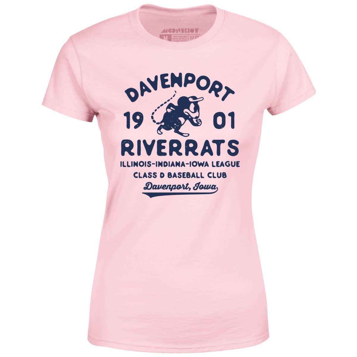 Davenport River Rats - Iowa - Vintage Defunct Baseball Teams - Women's T-Shirt Female Product Image